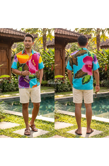 Hand Painted Rayon Shirt Hand Painted Rayon Shirt